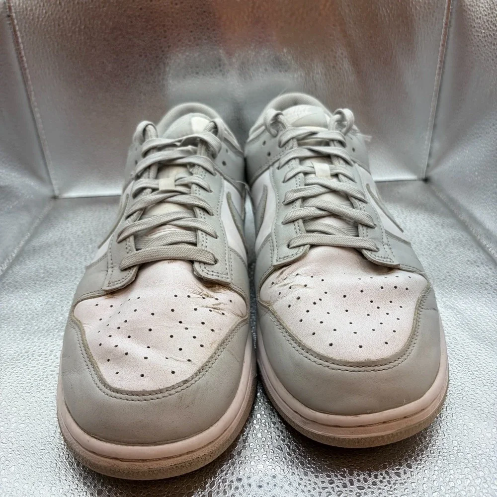Size 12 Nike Dunk Low Retro Gray Fog White Mens Athletic Shoes‎ DD1391-103